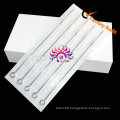 2014 Factory Dircet Sell 50ocs/box Professional harmless sterilize silver tattoo needle stainless steel High Quality